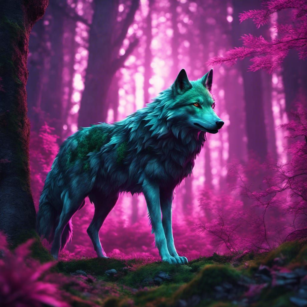 The mystical wolf - AI Generated Artwork - NightCafe Creator