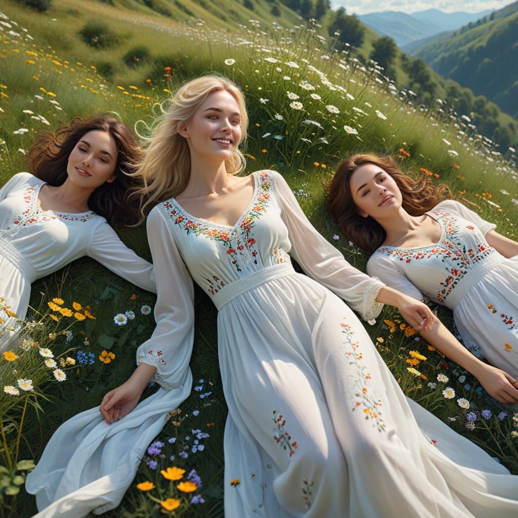 Harmonious Gathering in a Whimsical Landscape