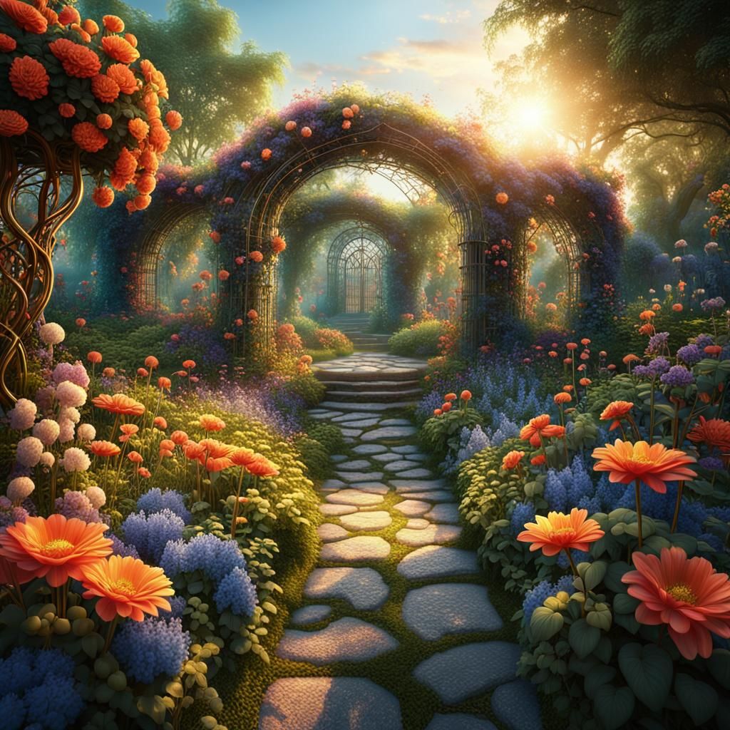 A flower garden  by @Carson Macynski