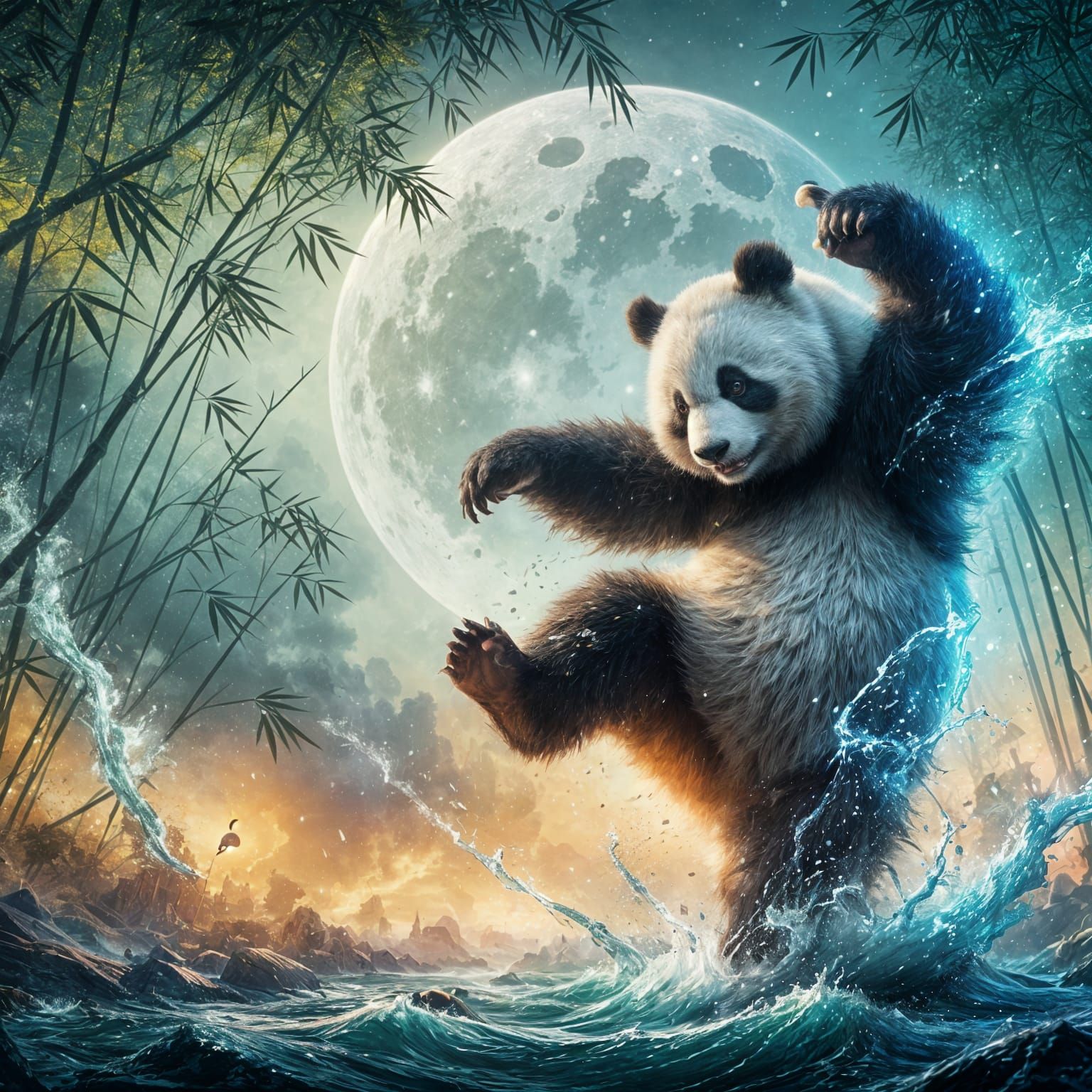 Panda ..let’s dance  by @Obi