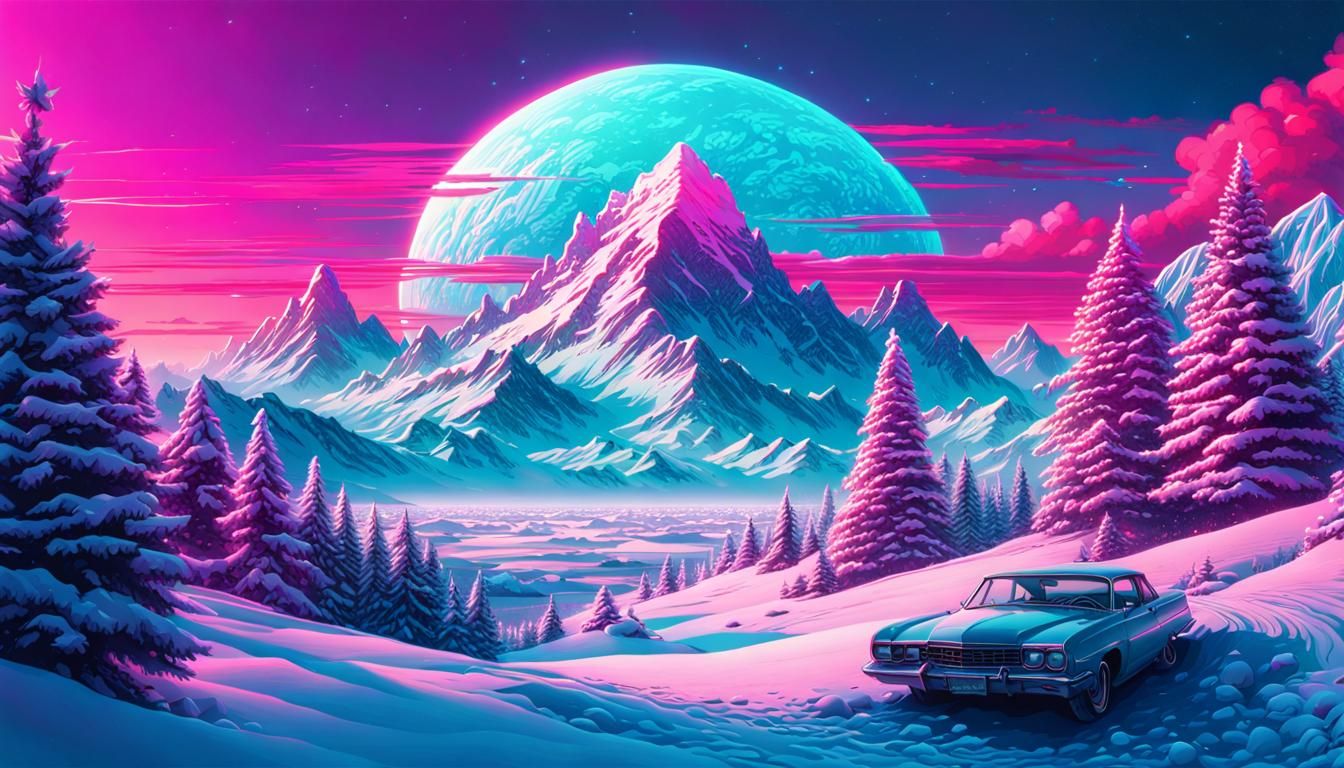 Vaporwave Christmas  by @Wisa Kejak