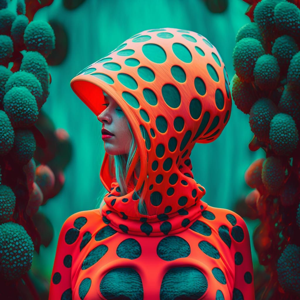 Teal and Orange Myconidae Fashion