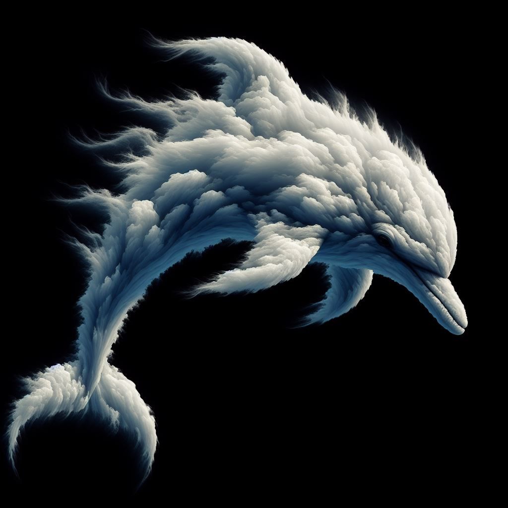 Adolphin made clouds.