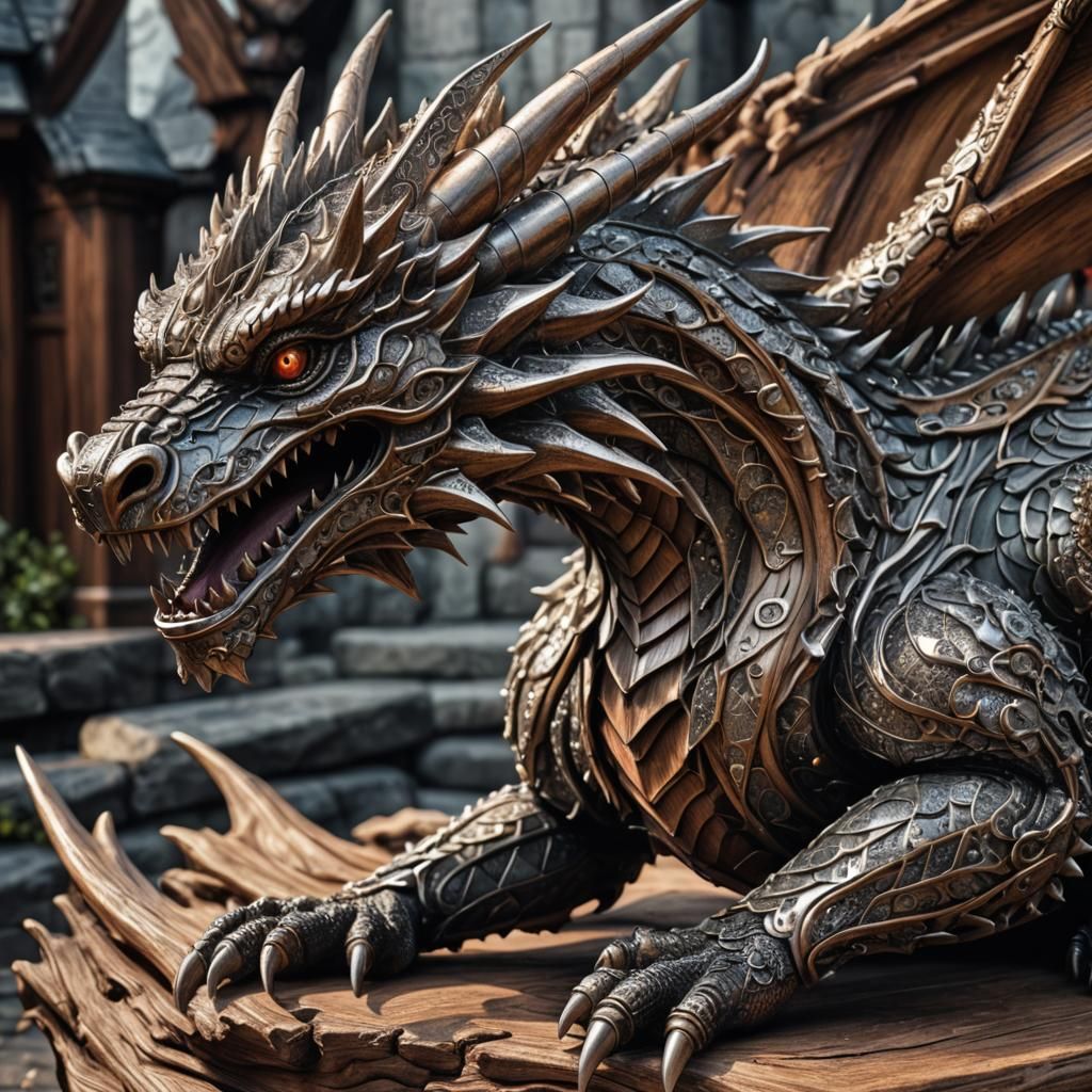 Scupture d'un dragon