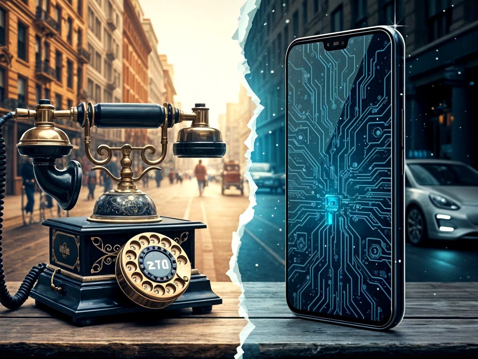 A telephone  by @N-Irene