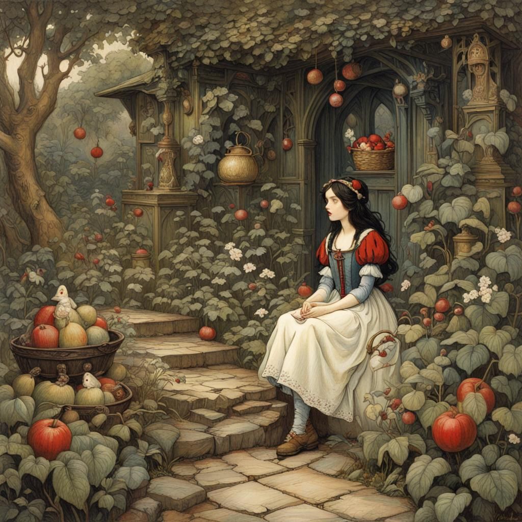 Snow White 2024 Series 61 AI Generated Artwork NightCafe Creator   AIbBhROlod1MbekxDwdb  1  I2md6 