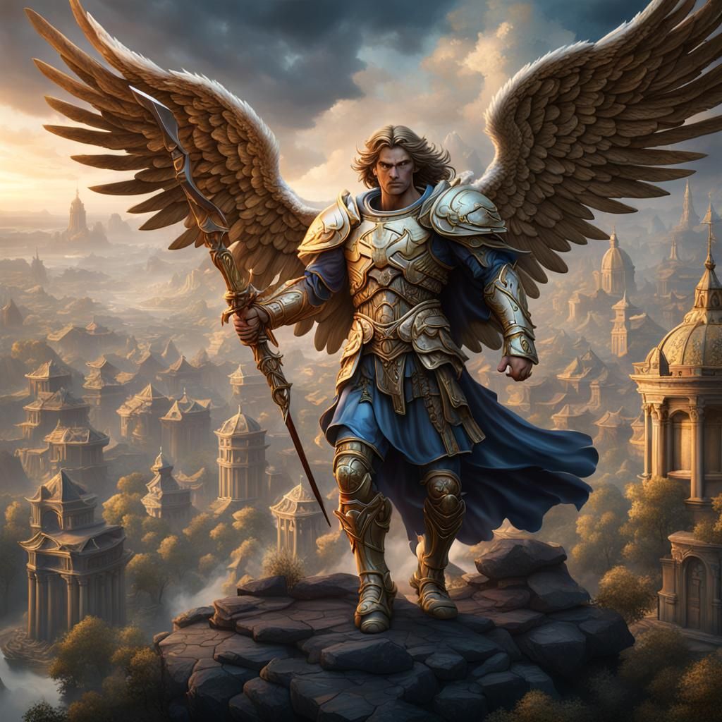 Saint Michael the Archangel - AI Generated Artwork - NightCafe Creator