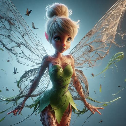 Tink. Damaged Wings