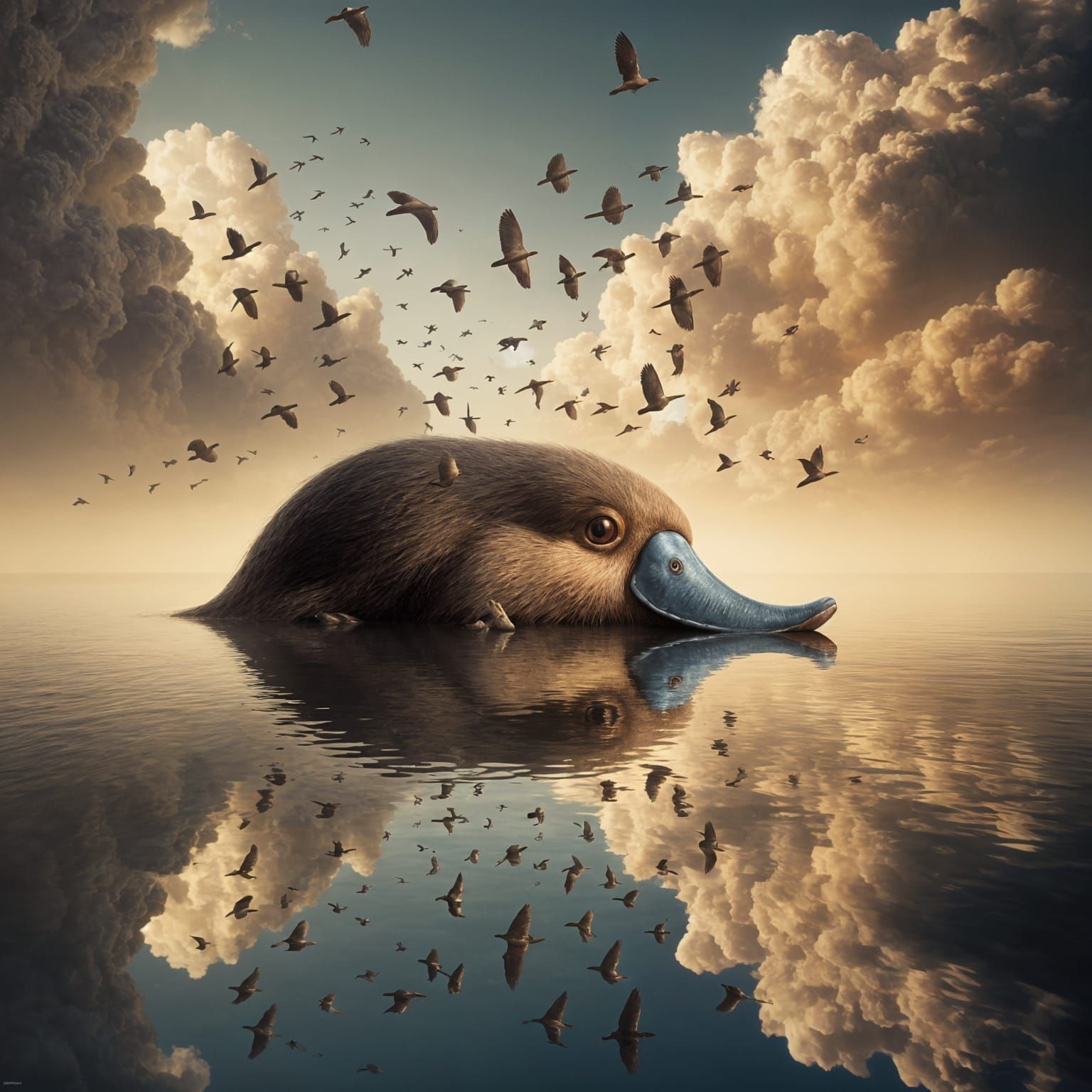 placid as a platypus