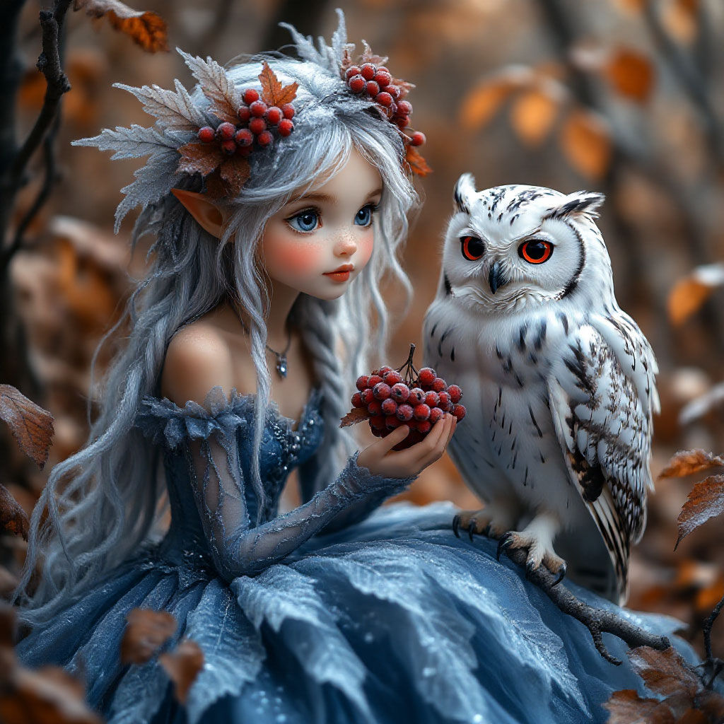 Autumn fairy tales for a little elf