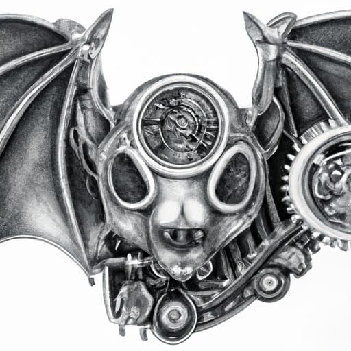 Steampunk bat - AI Generated Artwork - NightCafe Creator