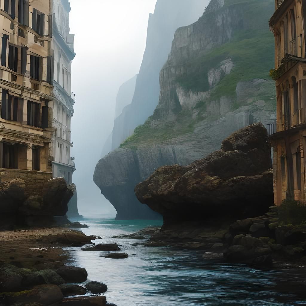 Cyberpunk Samurai Warrior in Neon Cityscape