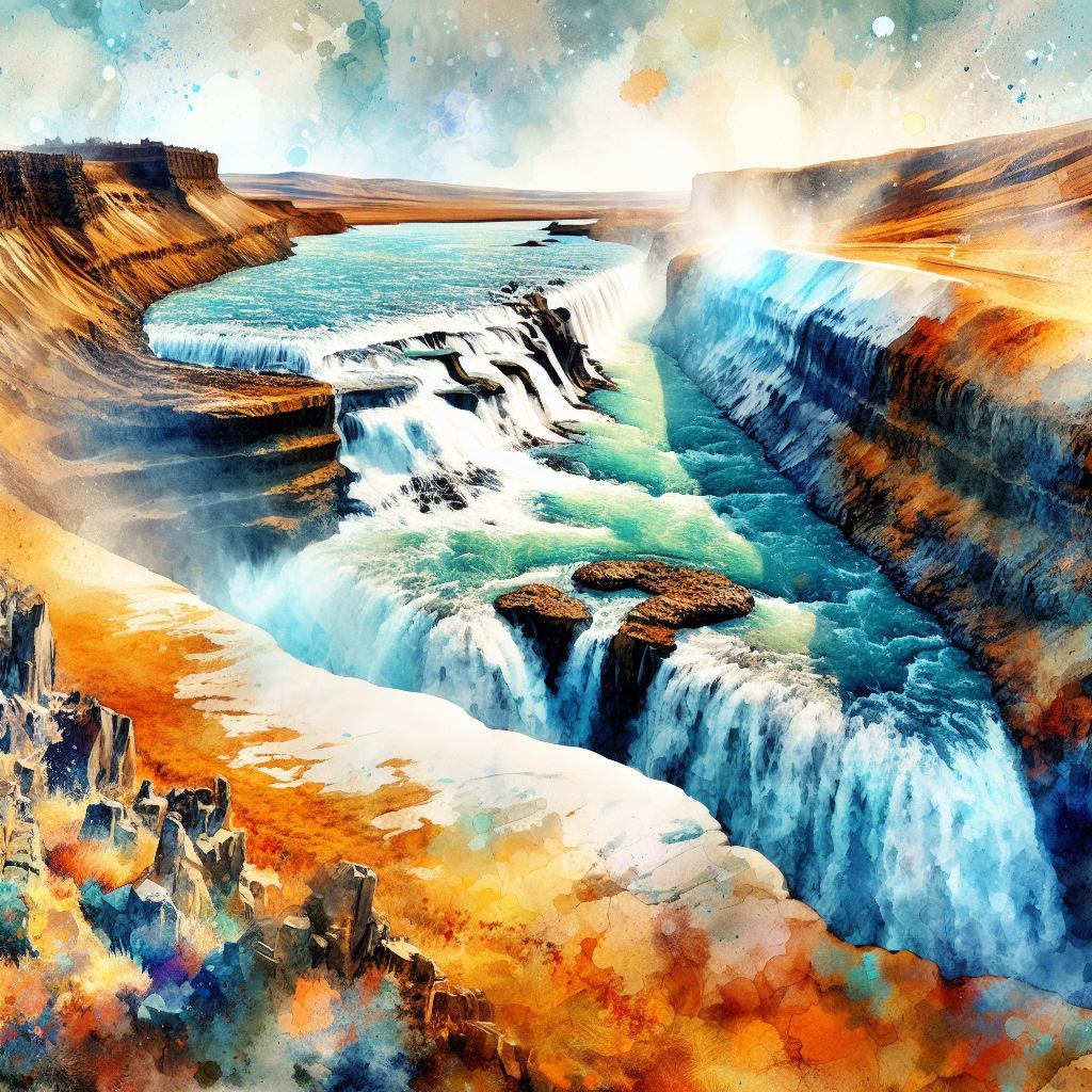 Gullfoss (Golden Falls) Iceland