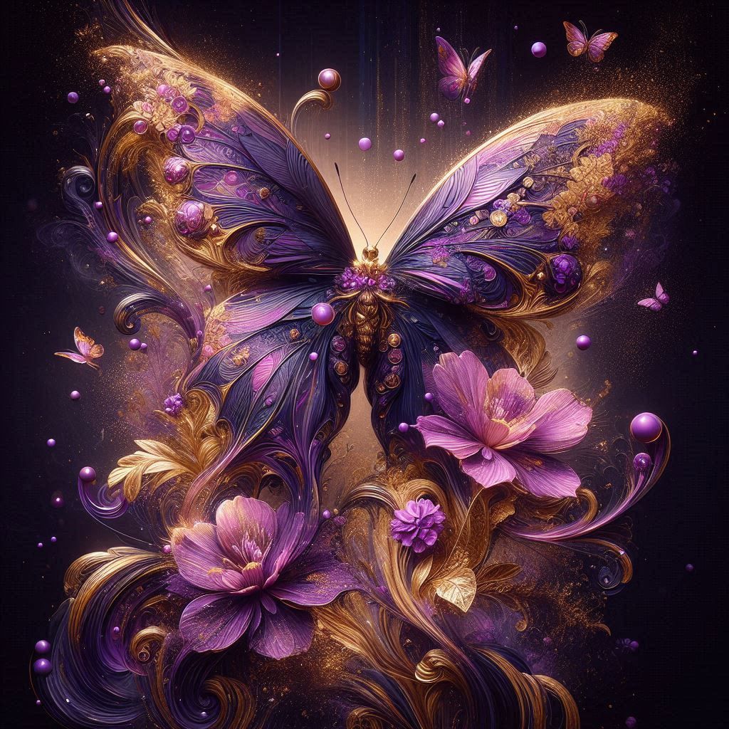 Purple butterfly