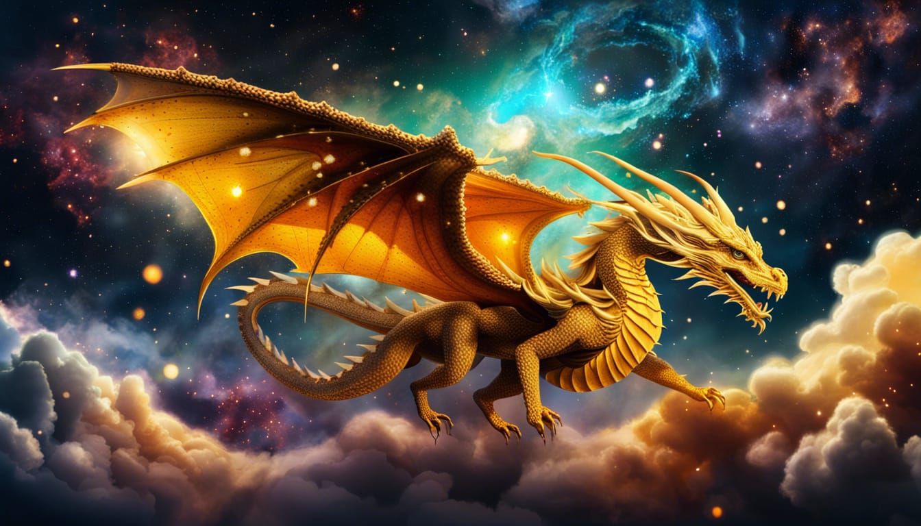 Undulant Sky Dragons at the Edge of Forevermore - AI Generated Artwork -  NightCafe Creator