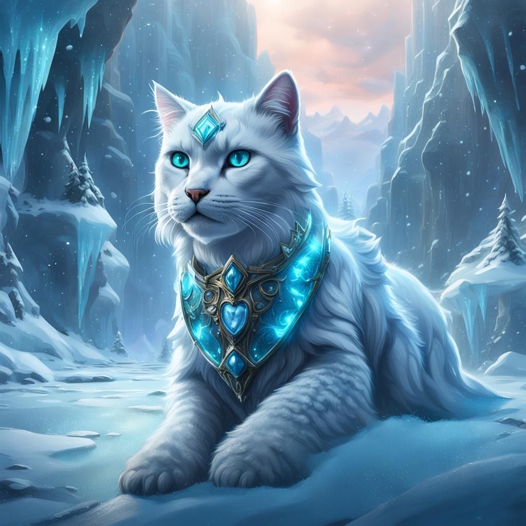 An ice cat princess