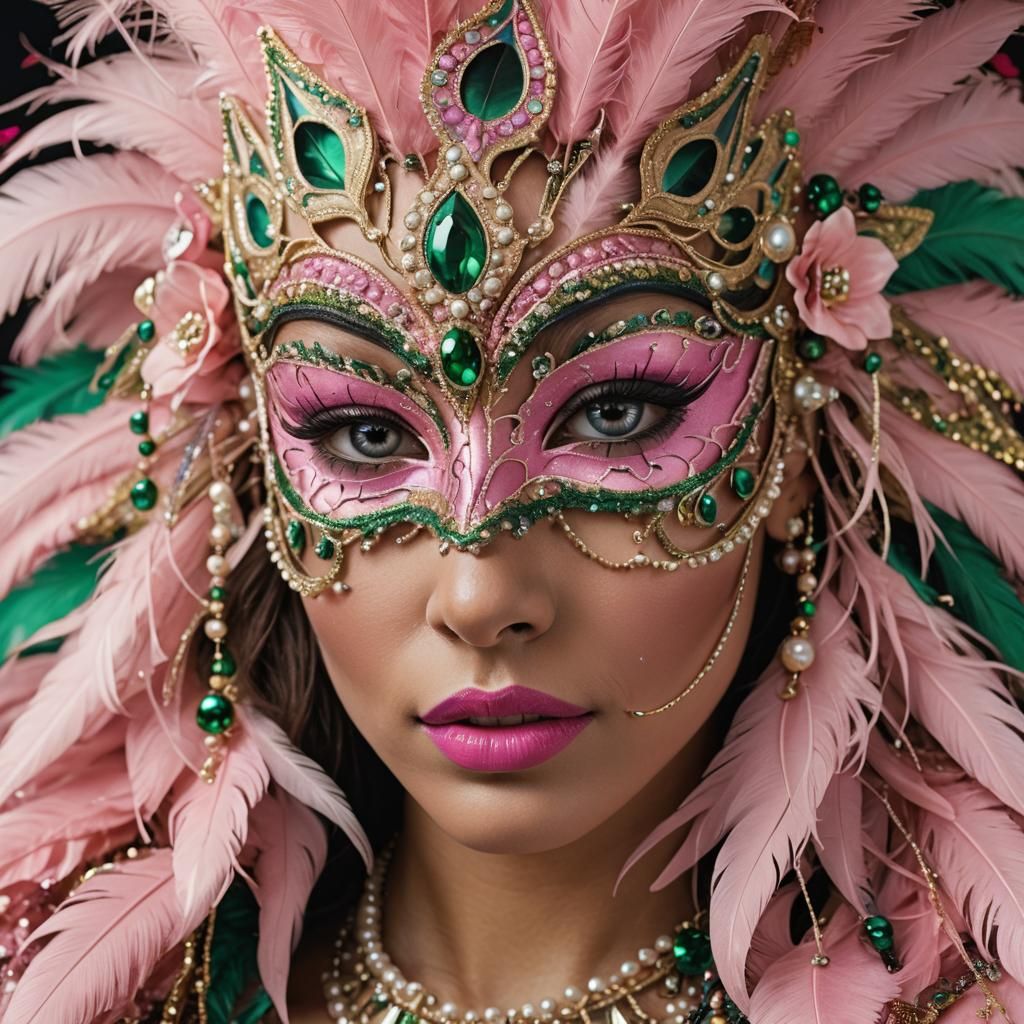 elegant mardi gras mask