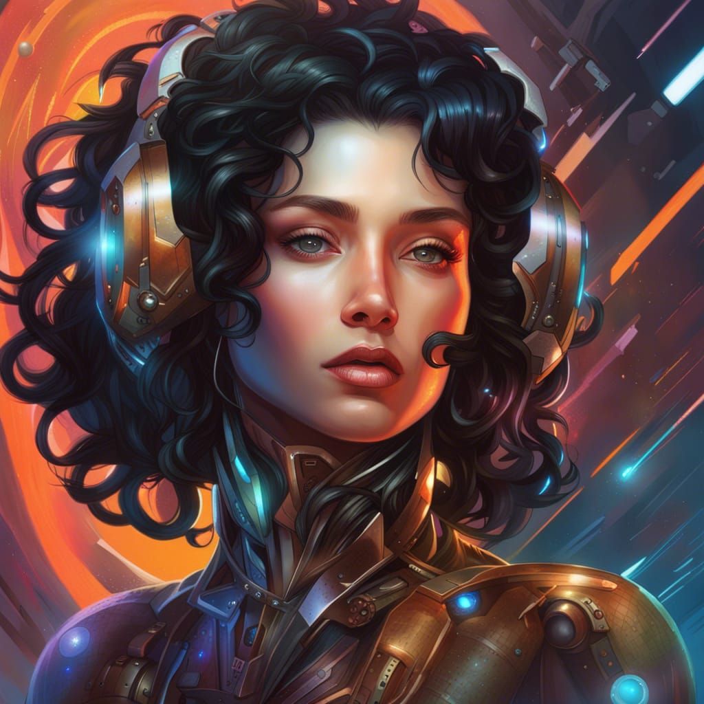 Cyborg Woman - AI Generated Artwork - NightCafe Creator