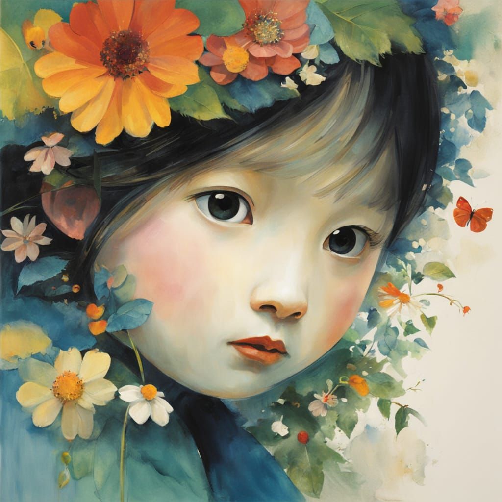 Flower patch  by @MoonWolf