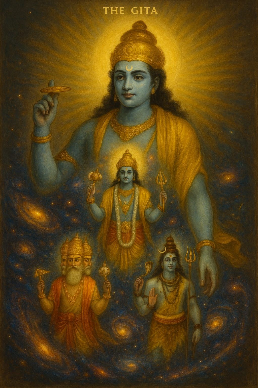 Shri Krishna and Trimurti