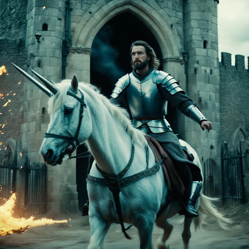Epic Unicorn Escape from Medieval Castle
