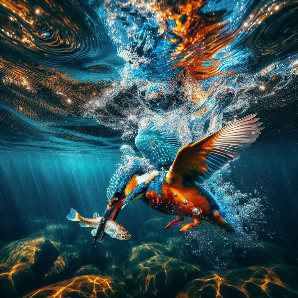 Kingfisher   by @Wasgij