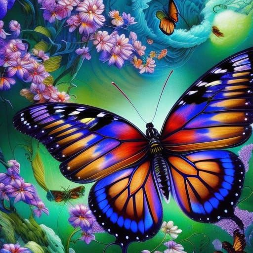 Butterfly - AI Generated Artwork - NightCafe Creator