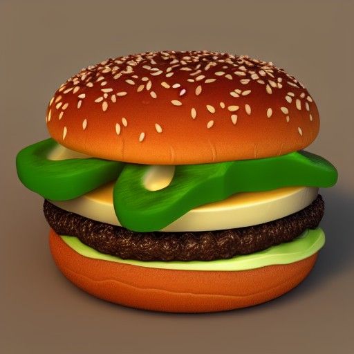 A cheeseburger has human eyes and ears.