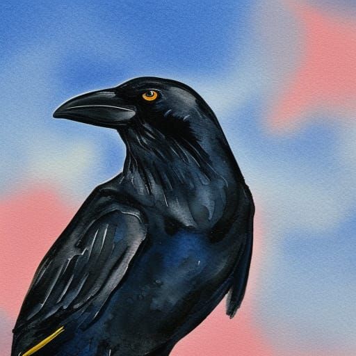 Crow - AI Generated Artwork - NightCafe Creator