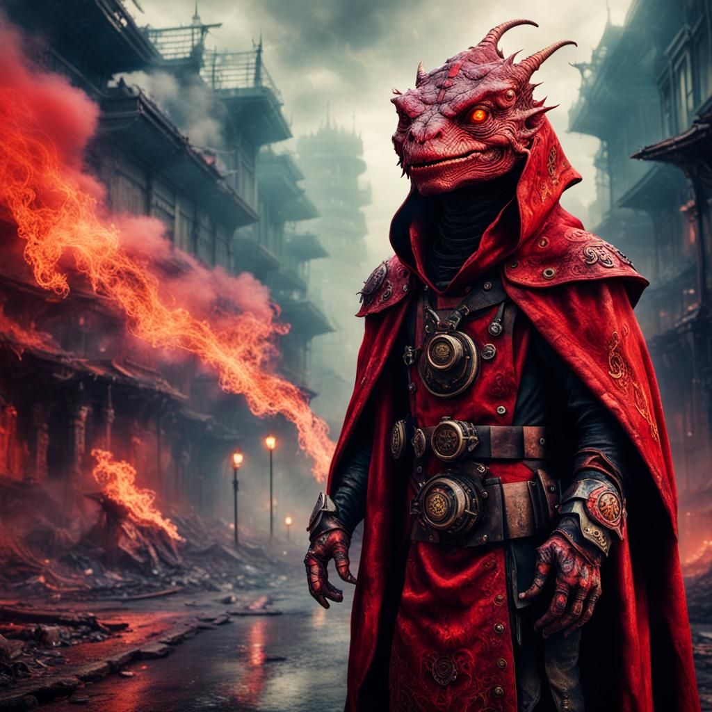 Hellscape warrior rouge.