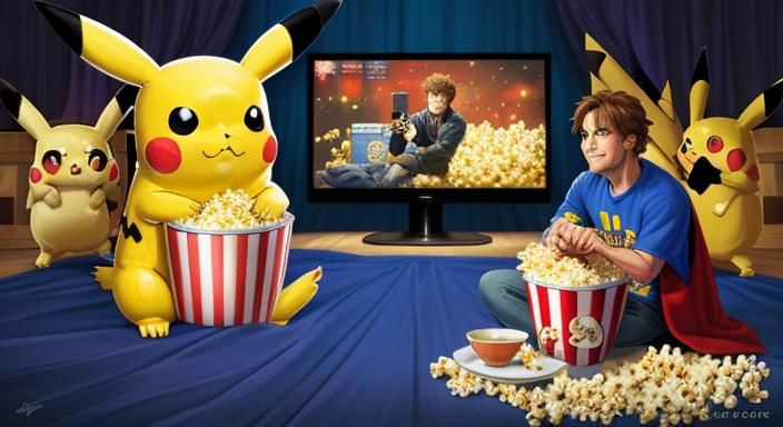 Pikachu's Movie Marathon