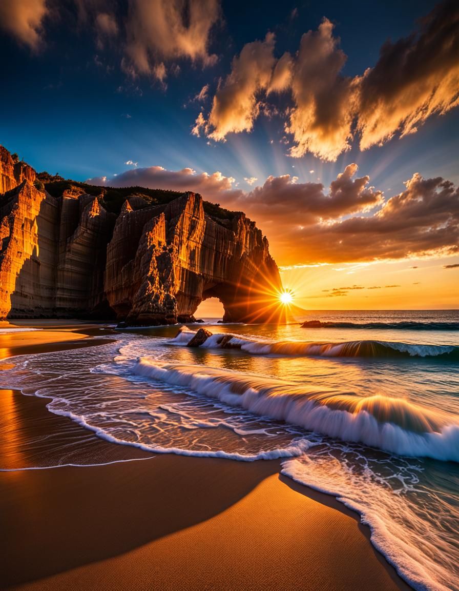 Reflections of Paradise: Coastal Twilight