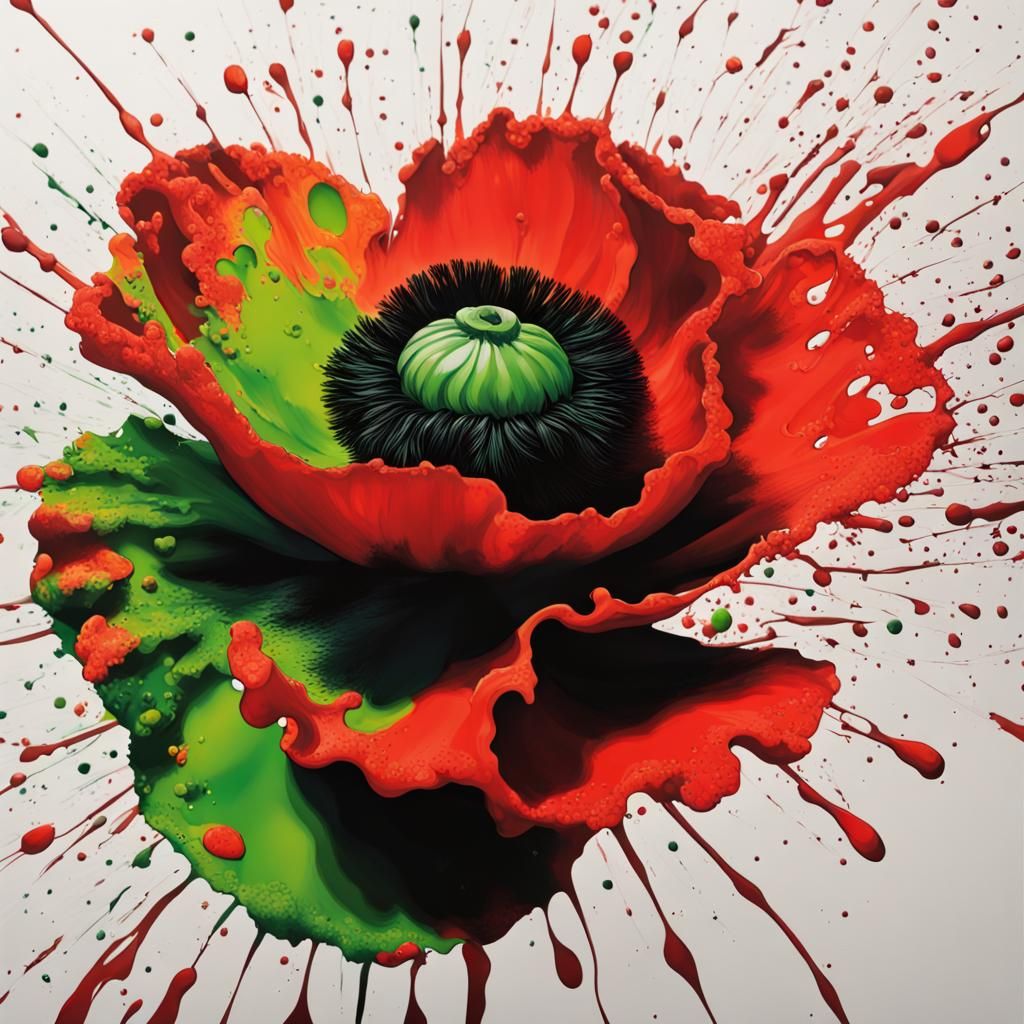 Ink splatter... paint or blood?  by @niina