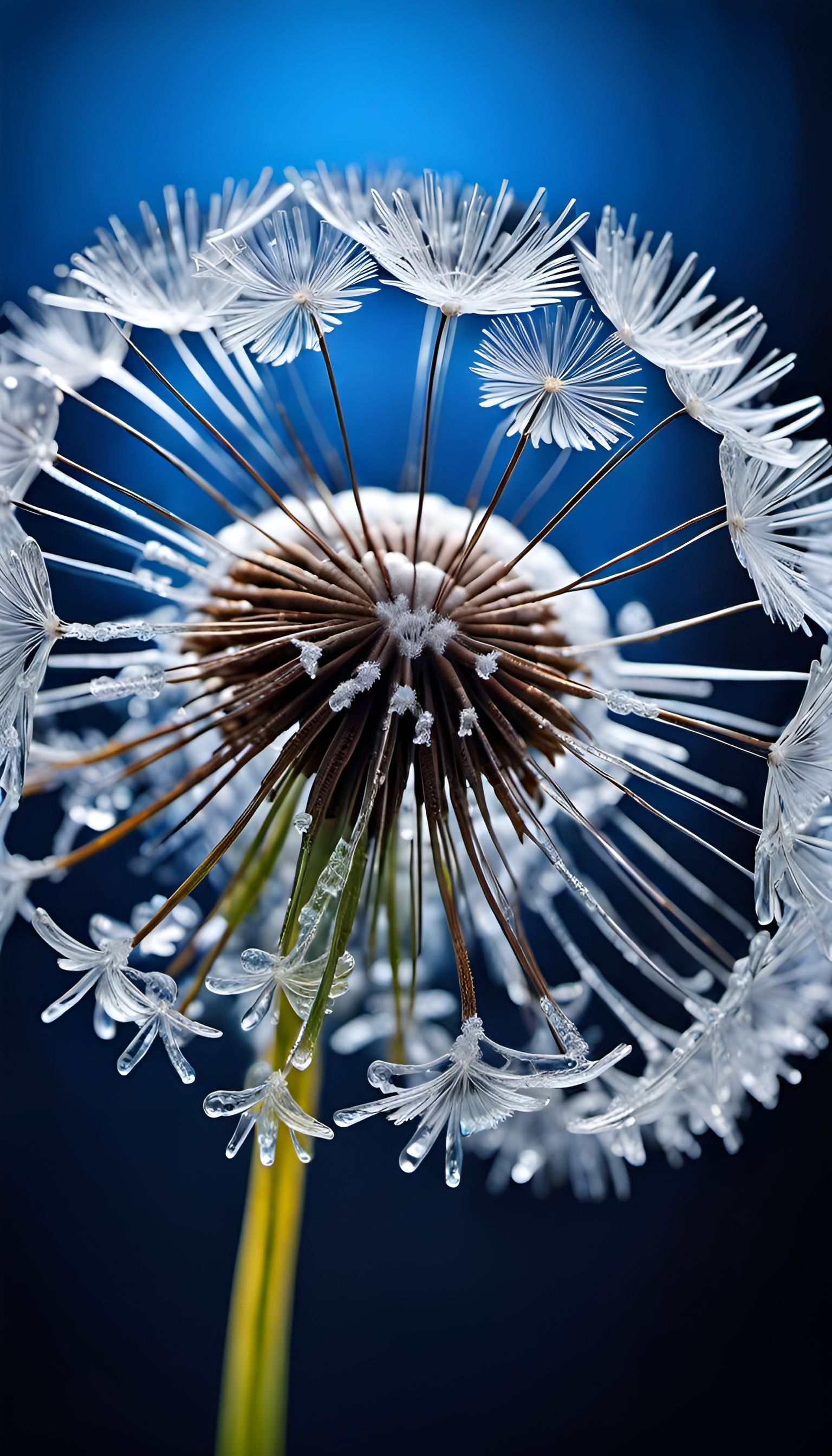 ice dandelion  by @Krawuzzn