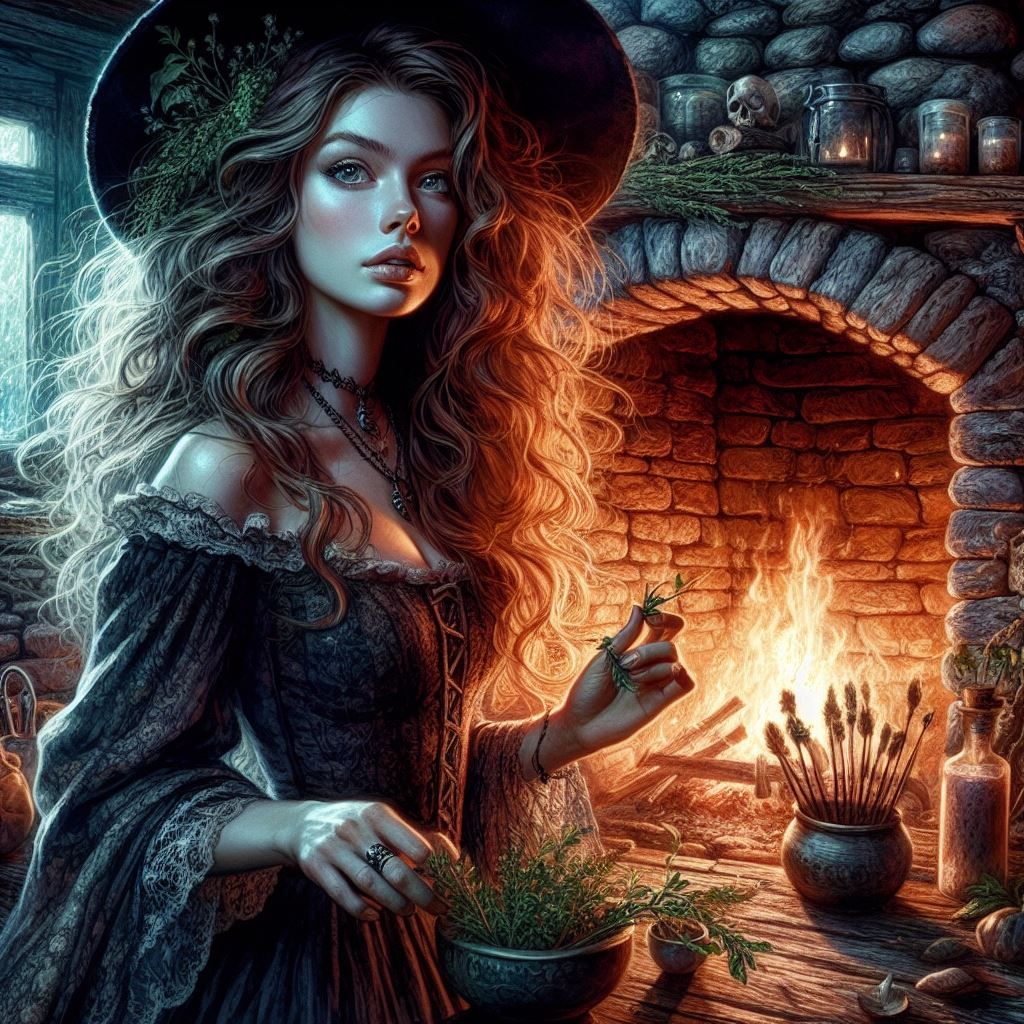 Witch in her Cottage