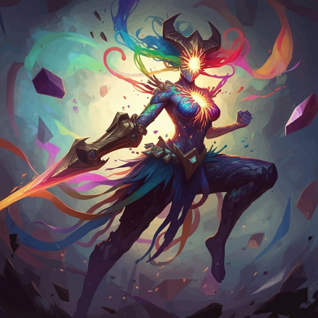 Reality chaos glitch goddess