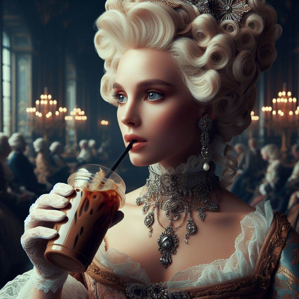 Marie-Antoinette went to McDonald's for an iced coffee