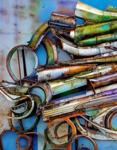 garbadge recycling art