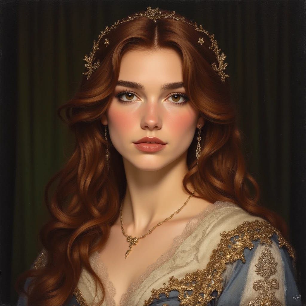 Lostlander girl classical portrait v3