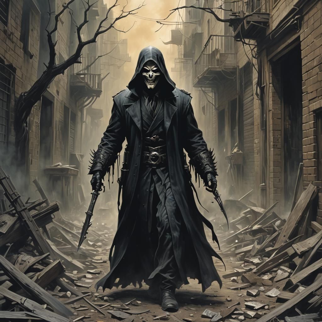 Sinister Harry's Mikveh: A Dark Fantasy Painting