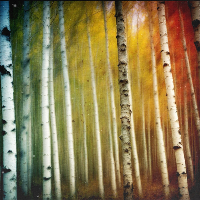 Long Exposure Film Photo of an Aspen Forest