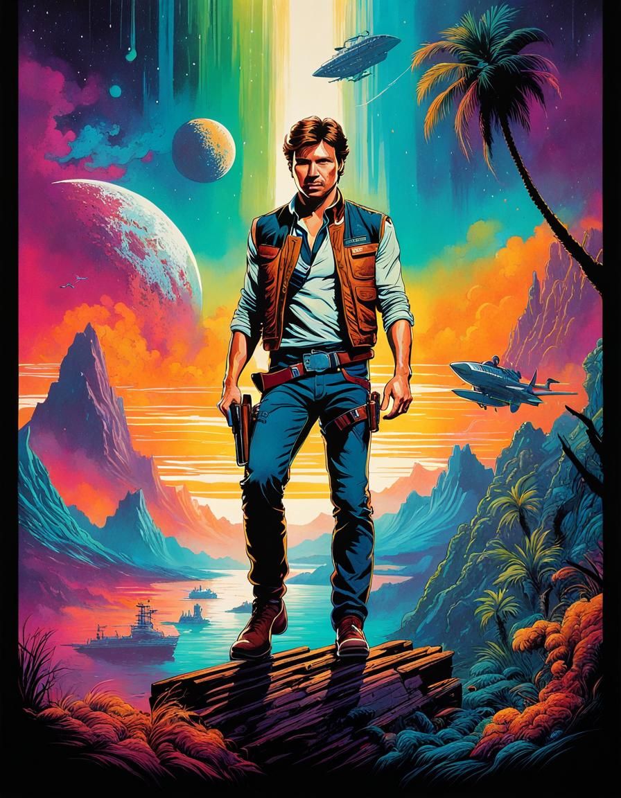 Han Solo Movie Poster. Dan Mumford, Triadic Colors. 🧨, Frank Frazetta ...