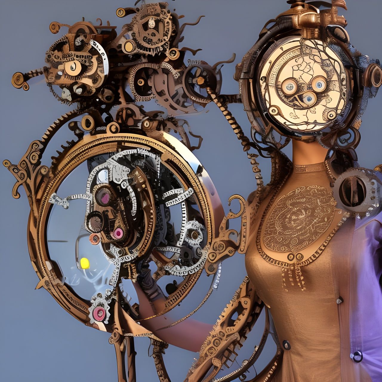 Clockwork Lady AI Generated Artwork NightCafe Creator