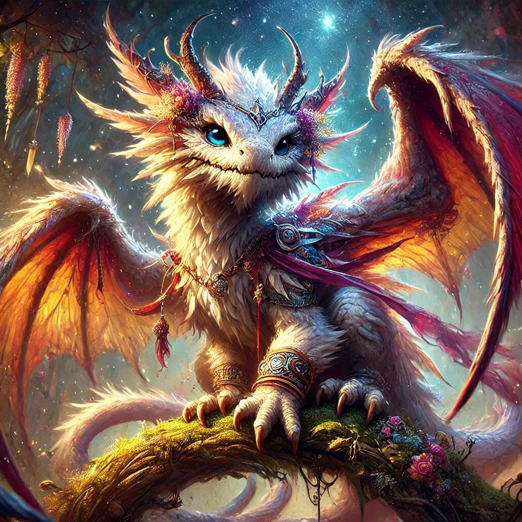 adorable fairy-tale fantasy creature portrait..