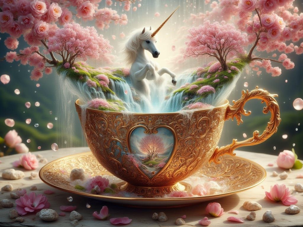 <lora:FiosTeacupRealms:1.0> Unicorn blossoms!