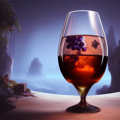 wine glass, bottom view, cinematic, exquisite