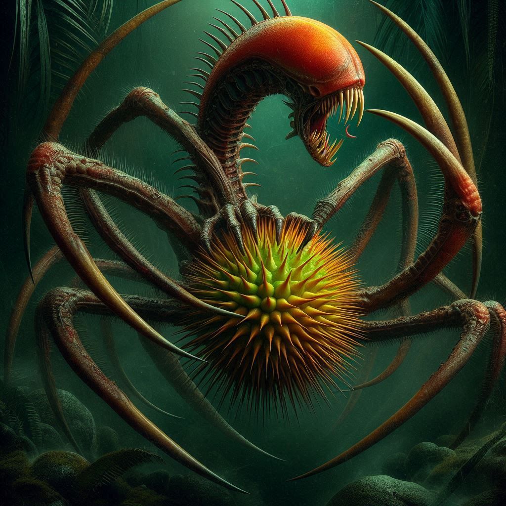 Spiny fruit eater