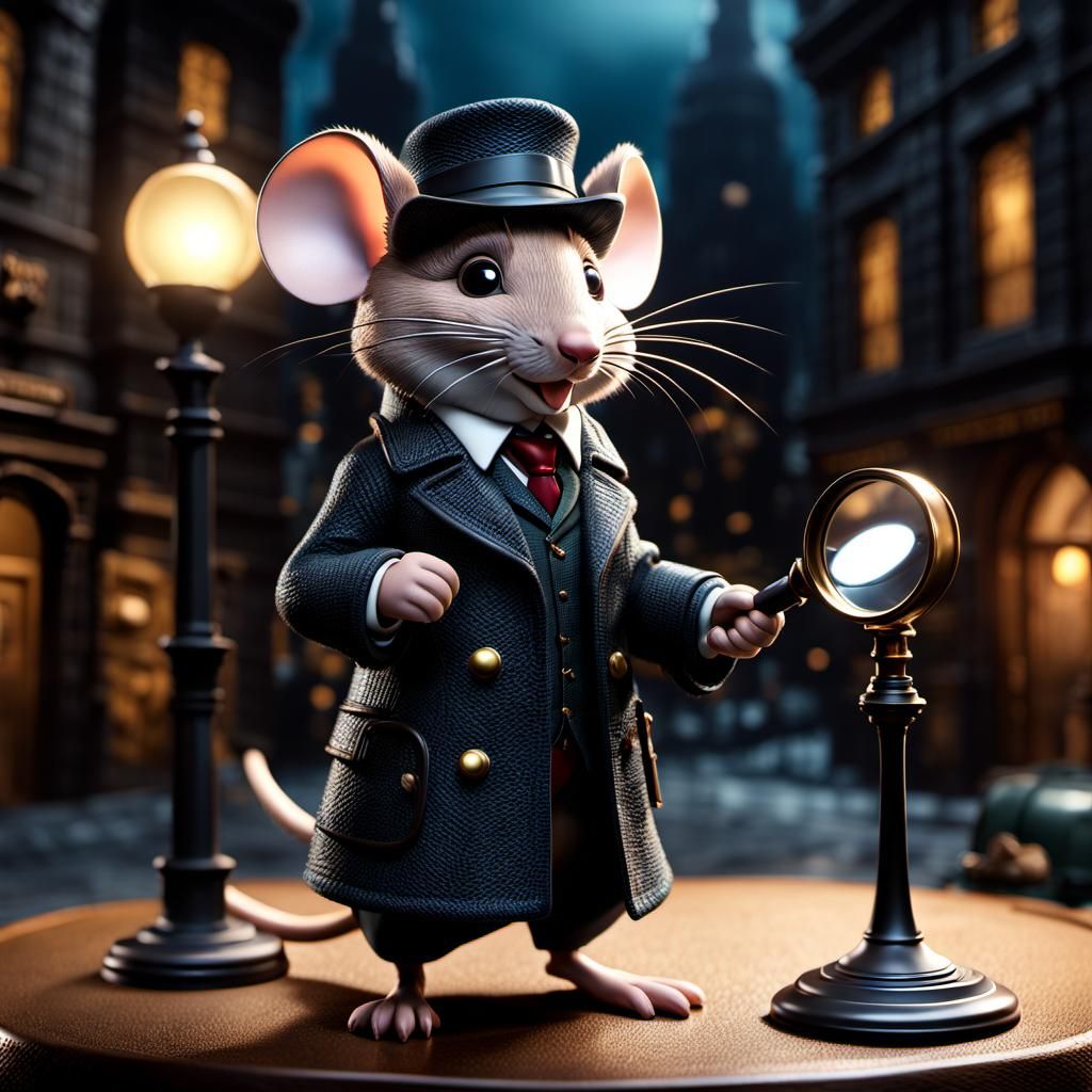 Mouse Detective  by @AsexualWithAnA