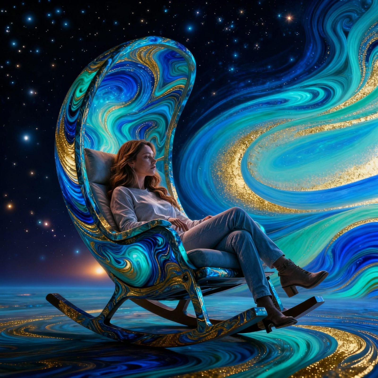 Evoking an inner peace   by @Mumbai AI