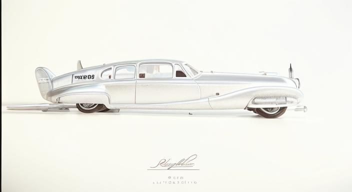 1953 Metallic silver car Douglas DC-3 style